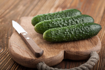 Fresh cucumbers