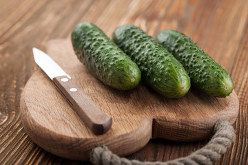 Fresh cucumbers