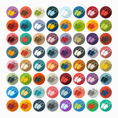 Flat design: slippers