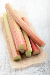 Fresh rhubarb