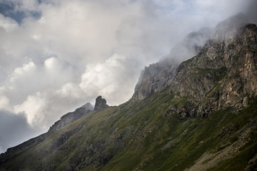 Mountains in the clouds 