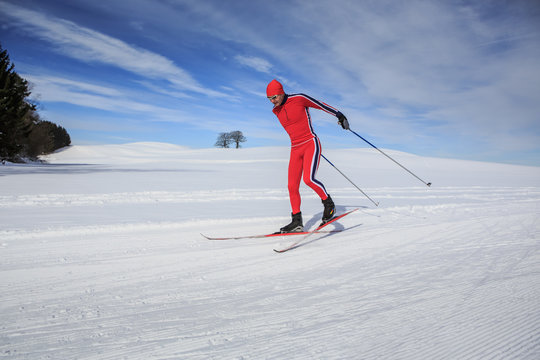 cross-country skiing