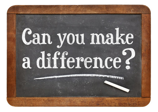 Can You Make A Difference - Blackboard