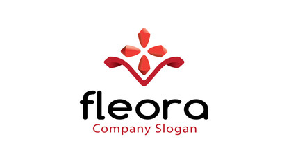 Fleora logo template