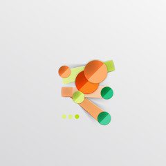 Modern abstract geometric info banner