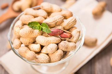 peanut in container