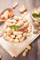 peanut in container