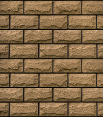 Fototapeta premium Texture of brown decorative tiles in form of brick