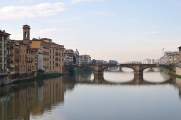 Naklejka na ściany i meble Firenze, vista da Ponte Vecchio