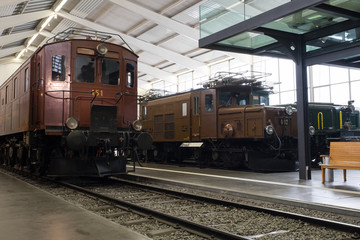 Obraz premium budowa ruchu szwajcarskiej kolei elektronicznej