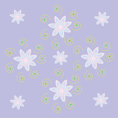 Floral purple spiral nature abstract background