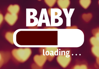 Progress Bar Loading with the text: Baby