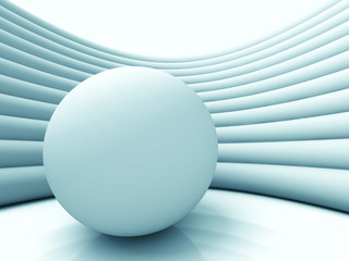Abstract Sphere Ball Architecture Background