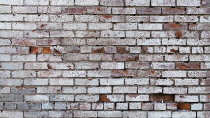 damaged brick wall background