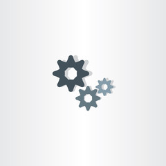cogs icon vector gears symbol design element