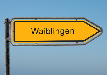 Strassenschild 35 - Waiblingen