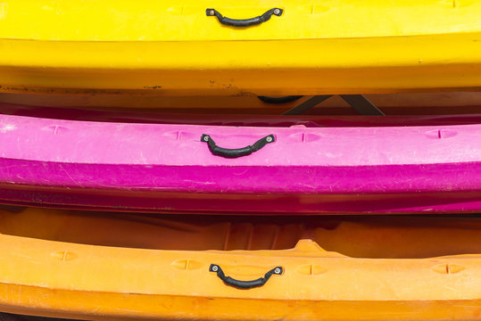 kayaks closeup