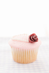 Vintage decorated cupcake