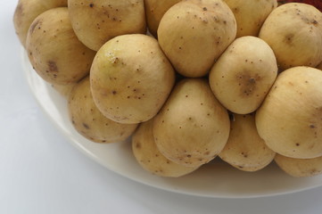 longkong langsat fruit tropical sweet tasty yellow concept