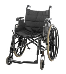 Fototapeta na wymiar Wheelchair isolated on white background with clipping path