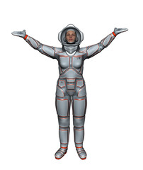 Astronaut isolated on a white background