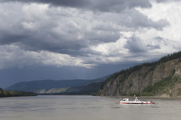 Ferry boat on Yukon River