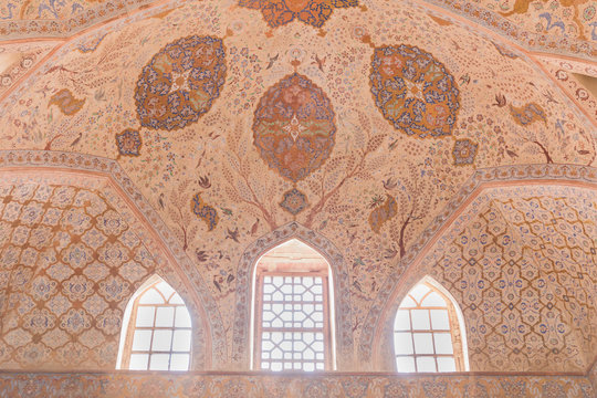 Ali Qapu Palace, a grand palace in Isfahan, Iran.