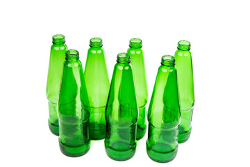 empty glass bottles