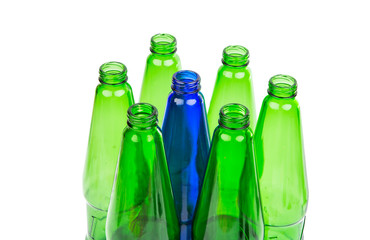 empty glass bottles