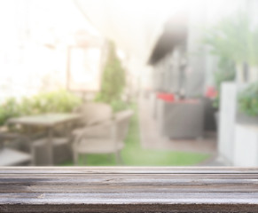 Table Top And Blur Interior Background