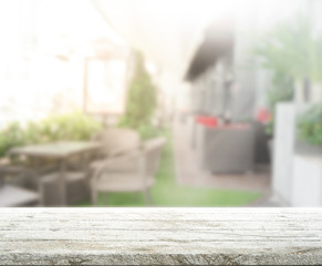 Table Top And Blur Interior Background