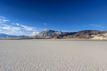 The Racetrack Playa Dry Lake in Death valley National Park in Ca