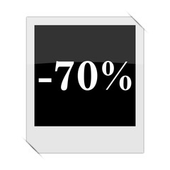 70 percent discount icon