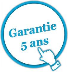bouton garantie 5 ans