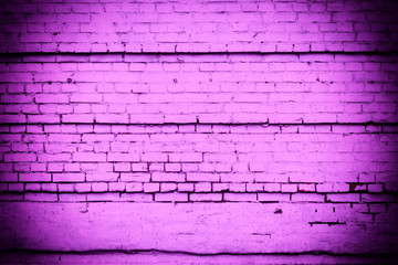 Fototapeta na wymiar Texture. Brick. Wall. A background with attritions and cracks