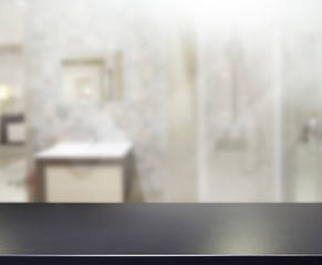 Table Top And Blur Interior Background