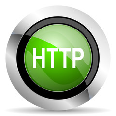 http icon, green button
