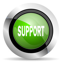 support icon, green button