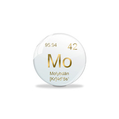 Periodensystem Kugel - 42 Molybdän
