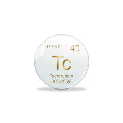 Periodensystem Kugel - 43 Technetium
