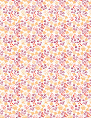 Seamless flowers pattern. Vintage decorative watercolor elements. Hand drawn background. 