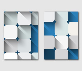 Set of technology business flyer template design