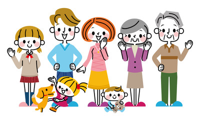 家族　イラスト