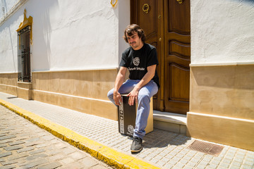 Flamenco percussionist