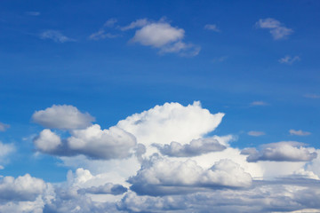 Blue sky and clouds abstract