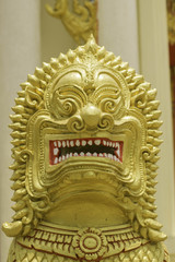 Statue Temple Ubonratchathani Thailand on April 5, 2015