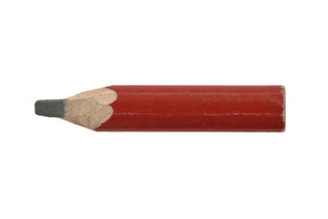 Red small wood pencil