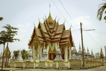 Churches Temple Ubonratchathani Thailand on April 5, 2015