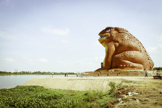 Yasothon June 2 2015:"Park toads and model rocket festival" Yasothon,Thailand