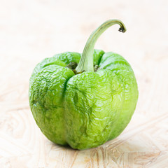 wrinkled green bell pepper